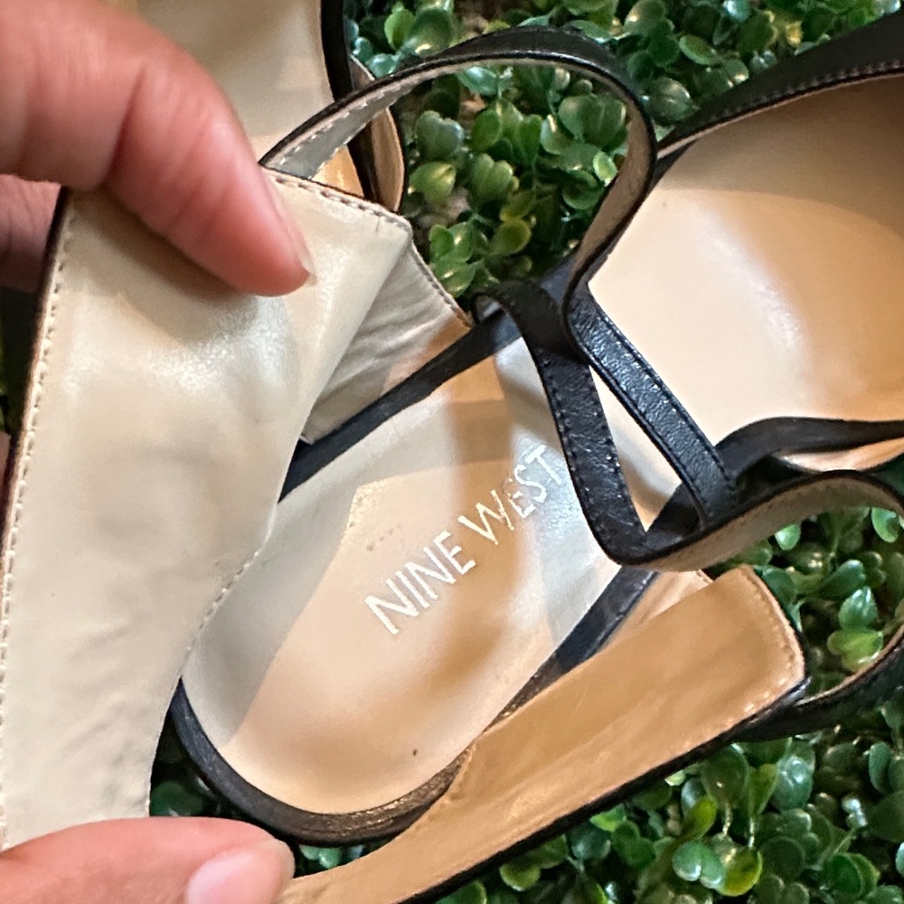 Nine West Black Strappy Heels - Picture 2 of 3